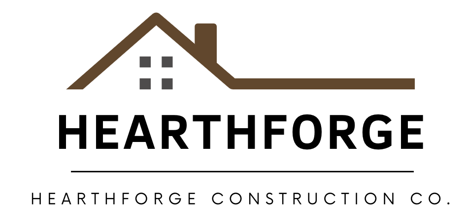 HeartForge Construction Company Logo
